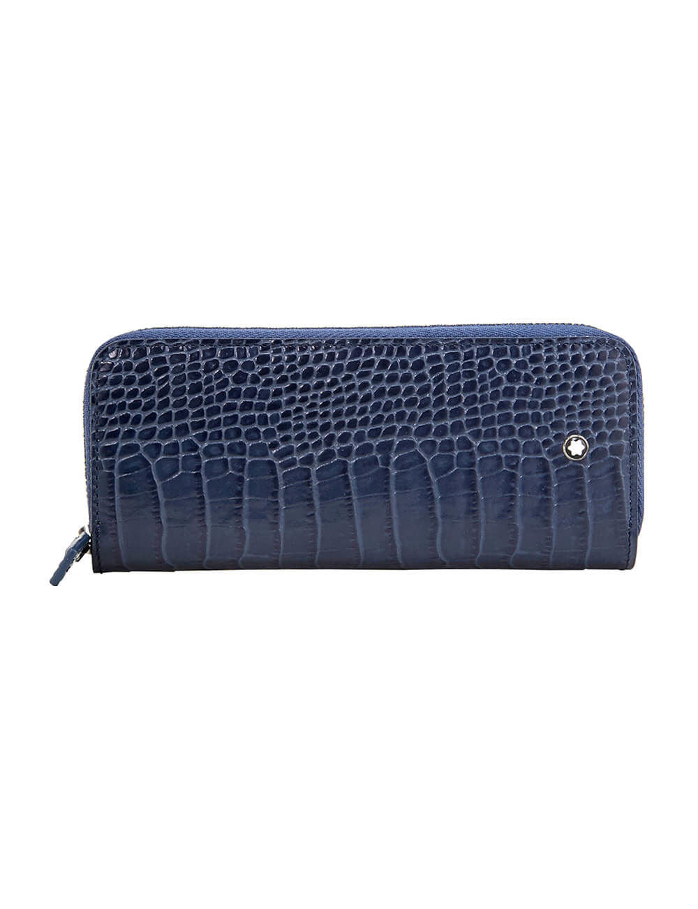 Meisterstück Embossed Leather 2 Pen Pouch-Indigo