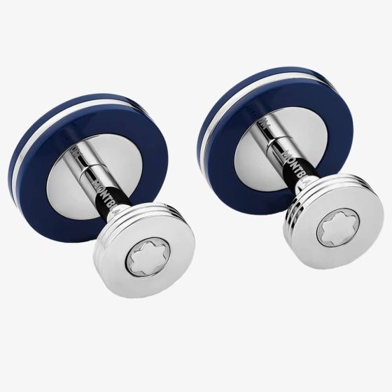 MONTBLANC BLUE PIX CUFFLINKS 123812