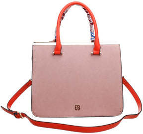 RIBBON TWO TONE TOTE