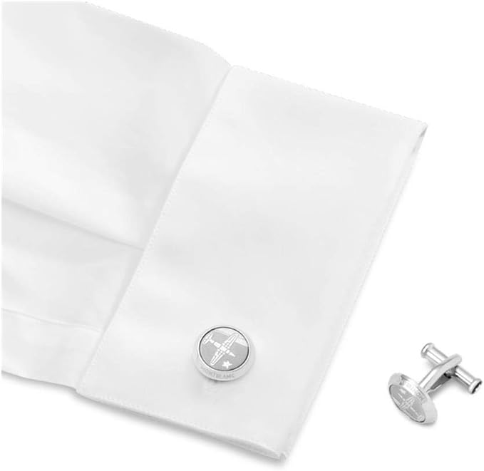 Le Petit Prince & Aviator Stainless Steel Men's Cufflinks