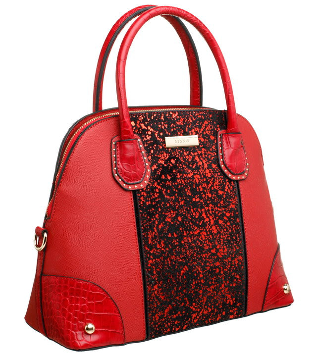 Bessie London-Tote Bag-Red