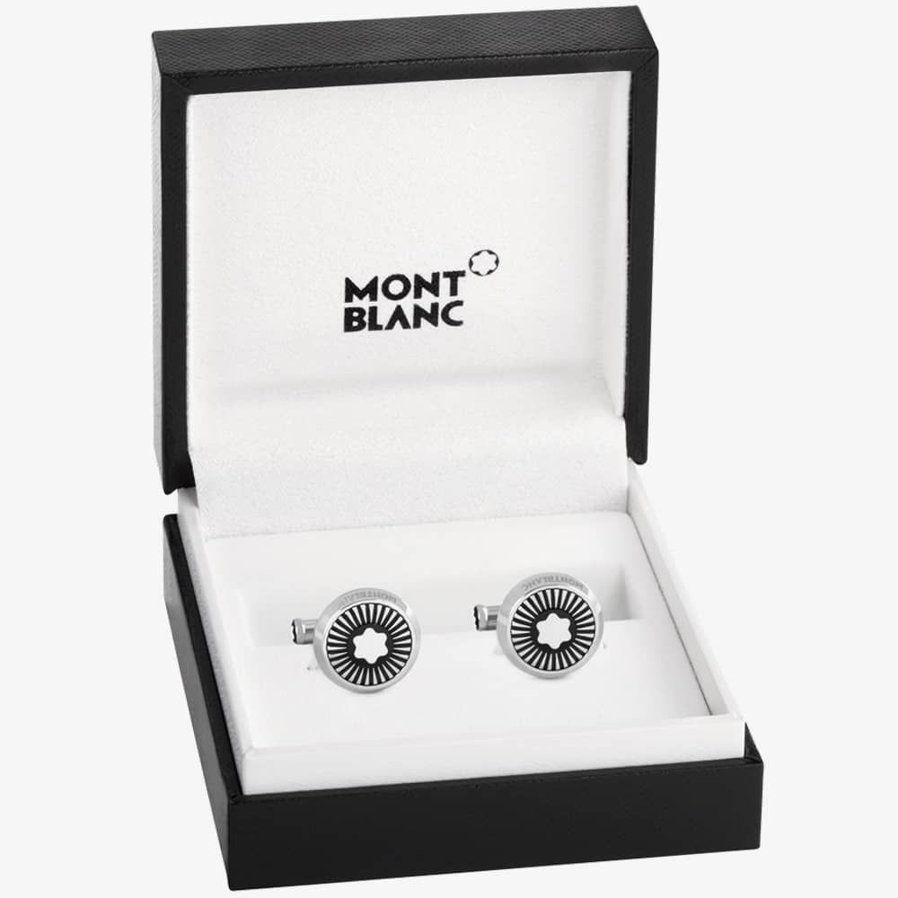 Montblanc Mens Star Rays Mother Of Pearl Cufflinks 123809