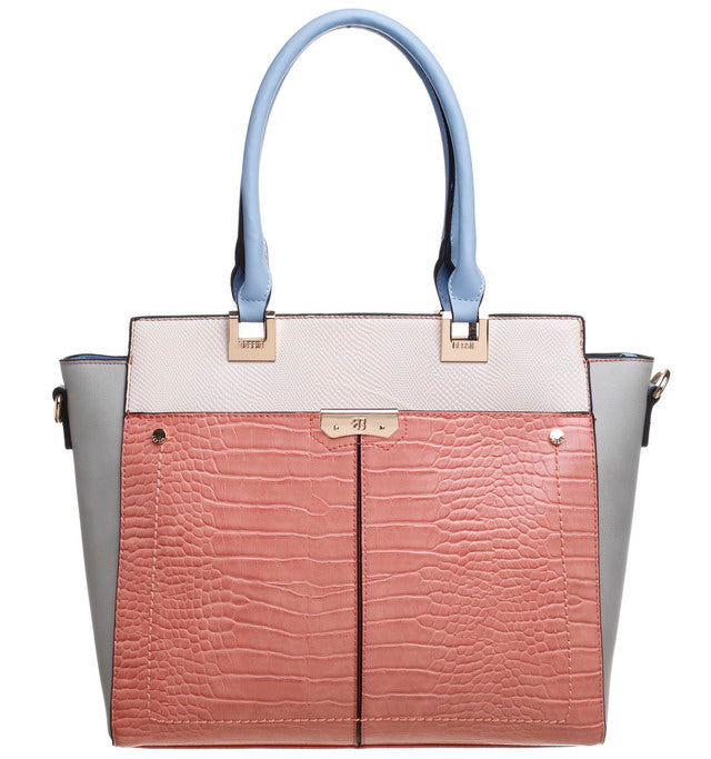 Bessie London-Tote Bag-Peach