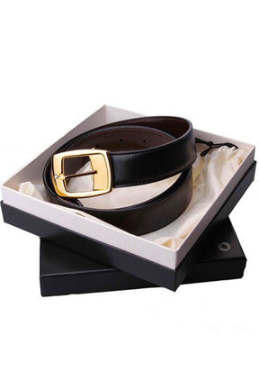 Montblanc Black Leather Belt 120cm