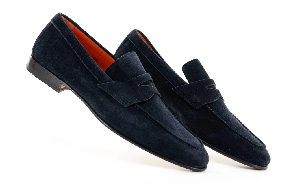 Penny Loafer Brown & Black Suede