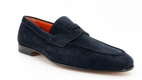 Penny Loafer Brown & Black Suede