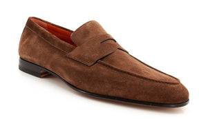 Penny Loafer Brown & Black Suede