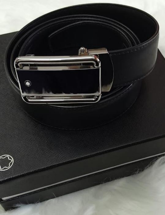 Montblanc BLACK 30 MM LEATHER BELT 118768