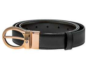 Montblanc Classic Line Black Reversible Leather Men's Belt 101896