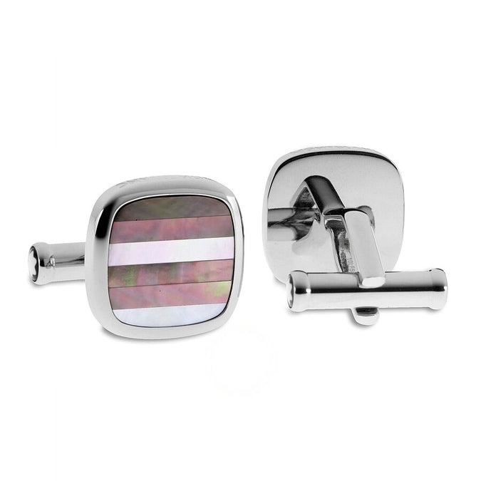 Contemporary Striped Mother of Pearl Cufflinks