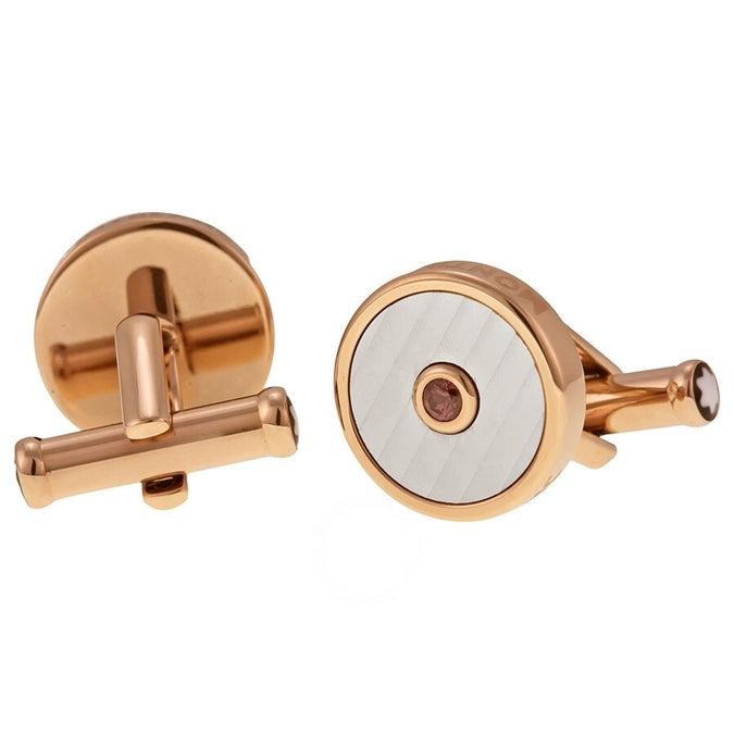 Horlogerie Round Rose Gold PVD Cufflinks