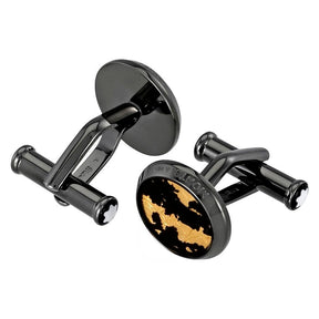 Sartorial Black Stainless Steel Cufflinks