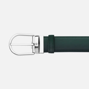 Montblanc HORSESHOE BUCKLE GREEN 40 MM REVERSIBLE LEATHER BELT